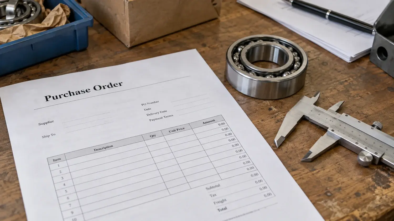 Keep an approval step between preparing the document and placing the order.