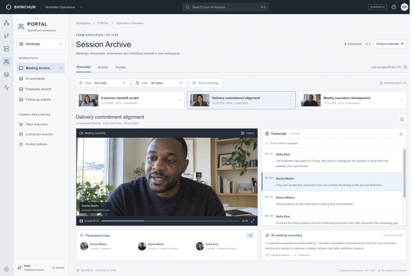 Decision criteria and review materials in PORTAL