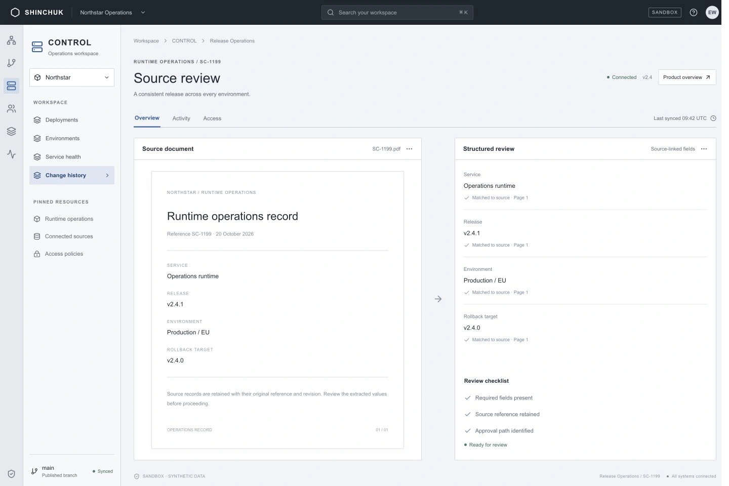 Update applications across servers from one place